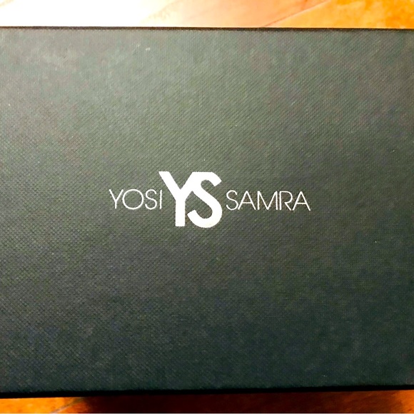 NWT Yosi Samra Beige & Black Leather Ballet Flat - Picture 4 of 5